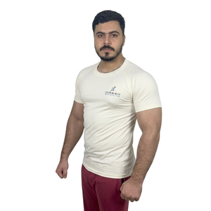 เสื้อรัดกล้ามเนื้อแขนสั้นผู้ชาย พร้อมโลโก้แบบกำหนดเอง - Product Image 5