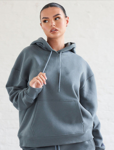Sudaderas con Capucha para Mujer, Tallas Grandes, Servicio OEM, Personalizadas, de Felpa, para Invierno y Primavera, 100% Algodón, Tejido de Rizo - Product Image 5