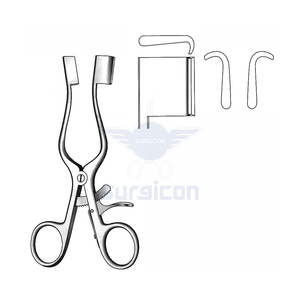 Retractor Autoretráctil Weitlaner de 14 cm (5½ Pulgadas) y 18 mm, Acero Inoxidable, Reutilizable, Instrumento Médico Quirúrgico - Product Image 1