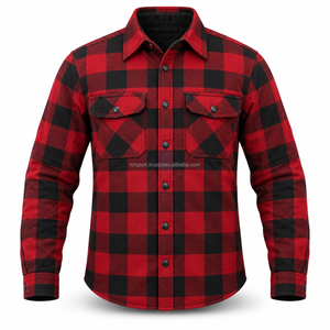 Motorbike <b>Flannel</b> Shirt With Kevlar Lining Durable Construction And Comfortable Fit Designed For Riding & Everyday Outdoor Wear - Product Image 5