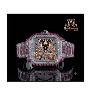 Reloj de Moissanita en Oferta con Engaste de Piedras Refinadas y Construcción Metálica Duradera para Colecciones de Joyería de Moda y Uso Diario - Product Image 1