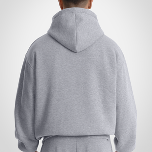 Sweat-shirts zippés pour hommes, coupe classique, en molleton de coton, style streetwear décontracté, couleur unie, logo imprimé par transfert thermique, fournisseur en gros - Product Image 3