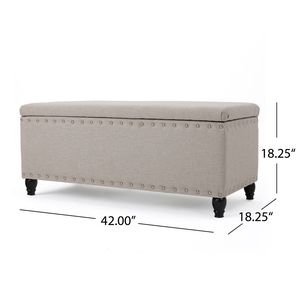 <b>Storage</b> Ottoman Stylish <b>Stool</b> with Hidden <b>Storage</b> Space for Home or Office Use - Product Image 6