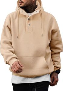 Sweat à capuche décontracté en polaire pour homme, avec cordon de serrage, manches longues, respirant, séchage rapide, logo personnalisé, poche intégrée - Product Image 5