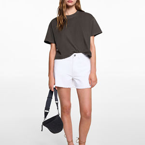 T-shirts courts unis pour femme, style streetwear, vente en gros 2026, prix abordable, haute qualité, service OEM - Product Image 4