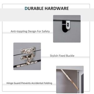 <b>Grey</b> Wall Mount Desk <b>Cabinet</b> Computer Desks Product Category - Product Image 2