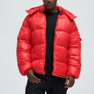 Blouson matelassé uni pour homme – Blouson d'hiver léger pour homme – Blouson matelassé zippé pour homme – Manteau d'hiver décontracté pour l'extérieur - Product Image 5