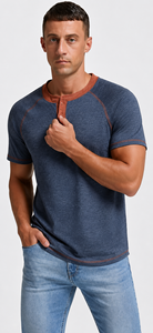 เสื้อยืดแขนสั้นปักลาย AMY Brand สำหรับผู้ชาย ผ้าฝ้าย 100% สวมใส่สบาย ทรงปกติ  รับสกรีนโลโก้ด้านหน้า ขายส่ง - Product Image 2