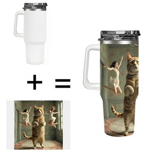 40oz Large Stainless Steel Tumbler <b>With</b> <b>Straw</b> For Corporate Fitness Events - Product Image 1