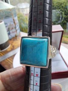 Bague en argent sterling Whitney Kelly avec turquoise, bijoux en pierres précieuses faits à la main, design élégant pour femmes, vente en gros, exportation - Product Image 6