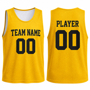 Custom Basketball <b>Training</b> <b>Bib</b> Scrimmage Vest OEM ODM Lightweight Mesh Practice Pinnie Teamwear Low MOQ - Product Image 1
