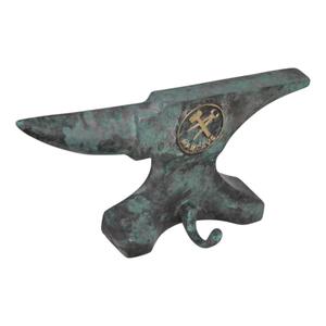 Green Antique Finish Cast Aluminium Mancave Anvil <b>Wall</b> <b>Hook</b> Blacksmith Anvil Single <b>Hook</b> Decorative Items - Product Image 3