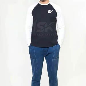 Camisetas Raglán Lisas de Alta Calidad para Uso Casual, Camisetas Raglán Lisas Ligeras, Camisetas Raglán Lisas de Color Sólido - Product Image 5