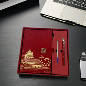 Cao cấp cá nhân bìa cứng da máy tính xách tay thiết lập hoàn hảo ràng buộc văn phòng phẩm quà tặng với bút cho các sự kiện của công ty khuyến mãi - Product Image 6