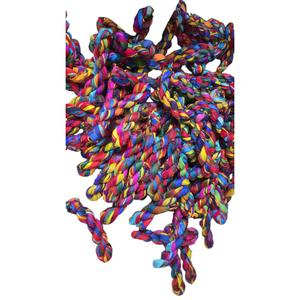 Cinta de Seda Reciclada de Sari, Hilo de Seda Trenzado Hecho a Mano, Cinta de Fibra Natural para Manualidades, Tejido y Joyería, Suministro al por Mayor - Product Image 4