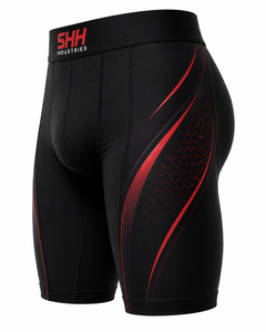 Custom Men Compression Shorts Quick Dry Stretch Gym Fitness Running Training Sports Base Layer Tights OEM Wholesale Manufacturer - Product Image 3
