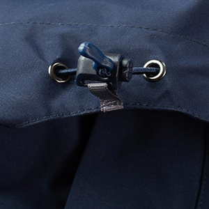 Veste matelassée bleu marine pour homme, imperméable, écologique, coupe-vent, fermeture éclair, vêtement d'extérieur décontracté pour l'hiver, tissu polyester/nylon - Product Image 3