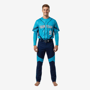 Ensemble d'uniformes de baseball respirants personnalisés OEM de qualité supérieure, vêtements de sport pour softball, tenues d'équipe, uniformes de baseball sublimés - Product Image 2