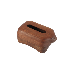 Caja de pañuelos portátil pequeña de madera natural para el hogar, la oficina, el baño o el coche, de blossom craft india - Product Image 1