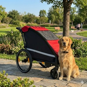 Remolque para Bicicleta KS-6200 con Marco de Aluminio para Perros Grandes, Suspensión Independiente, Tela Resistente al Agua 600D para Exteriores - Product Image 5