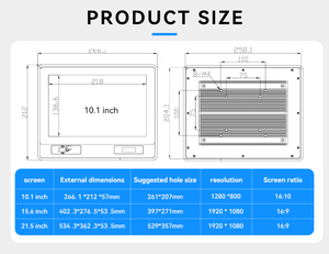 MeetNeng FWS I3 7TH dokunmatik Panel endüstriyel <span class=keywords><strong>PC</strong></span> 10.4/15.6/21.5 inç LCD duvar montaj Android/Windows IC/ID/QR kodu stokta - Product Image 4