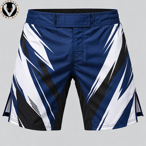 Performance Eco-Friendly MMA <b>Shorts</b> Side Slits Stretch Fabric Quick Dry Breathable Secure Closure for <b>Grappling</b> Striking - Product Image 4