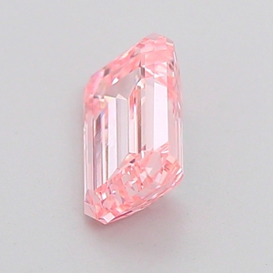 Diamant de laboratoire 1 carat rose intense fantaisie taille émeraude VVS1 avec certificat IGI, couleur D-F, clarté VVS-VS, personnalisable - Product Image 2