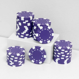 Ensemble de jetons de poker QY écologiques, petits, avec roulettes intégrées, durables, multicolores, universels, bon marché pour casino - Product Image 1