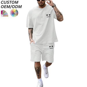 Conjunto de Camiseta y Pantalones Cortos Casuales de Algodón Sólido Transpirable para Hombre, Uso Diario de Verano, Logotipo Personalizado, Soporte OEM ODM para Suministro al por Mayor - Product Image 6