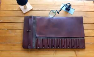 Sac de transport pliable pour ustensiles de cuisine, étanche, portable, en cuir, pour couteaux de chef, modèle LKR-0360 - Product Image 4