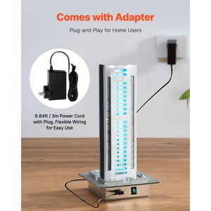 Purificateur d'air domestique PCO 24W 12 pouces pour conduits de climatisation, avec 2 ampoules, pour toute la maison - Product Image 6