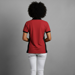 Camiseta de Mujer de Alta Calidad, Ecológica, de Tejido Waffle, Corte Regular, Transpirable, de Secado Rápido, con Logotipo Personalizado y Apliques - Product Image 4