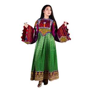 Luxury Ethnic Fashion <b>Dress</b> Premium Fabric OEM ODM Bulk Supply for Women Afghani Casual <b>Dresses</b> - Product Image 1