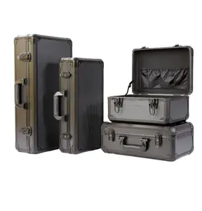 Custom Portable Protective Travel Shockproof Durable Hard Zipper Bag Aluminum Hard Carrying Tool Case