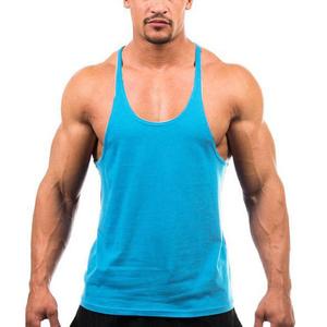 Débardeurs Homme 100% Coton en Gros – Style Vintage Tricoté, Col Rond, Personnalisable avec Impression Noire, Idéal pour l'Été et la Gym - Product Image 1