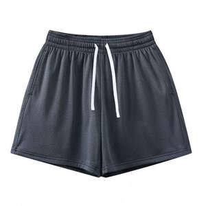 Shorts amples d'été pour hommes en tissu mesh avec logo personnalisé, double couche, style américain, en coton respirant - Product Image 5