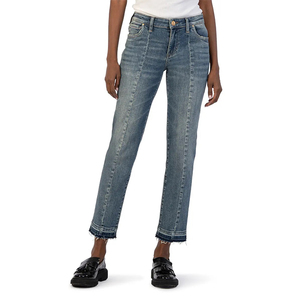 Jeans de haute qualité, confortables, décontractés pour femmes, avec logo personnalisé, jeans tendance pour femmes, coupe slim pour femmes - Product Image 6