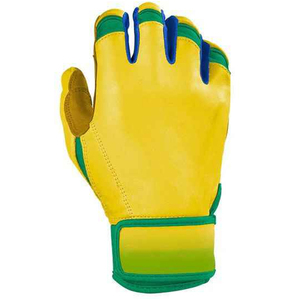 Breathable Lightweight Durable Leather Baseball Batting Gloves Right/Left Training <b>Hook</b> Loop Closure High Quality New Model Made - Product Image 2