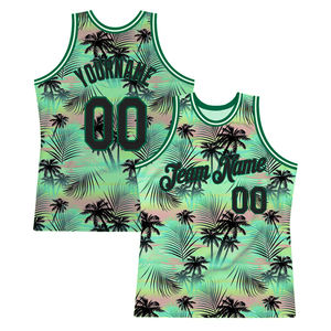 Maillot de basket personnalisable style hawaïen – Débardeur d'été respirant, anti-humidité, séchage rapide, sans manches pour l'entraînement - Product Image 6