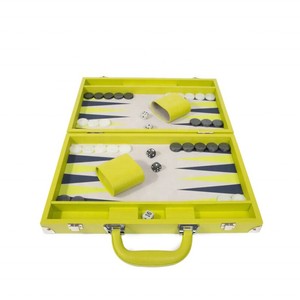 Premium Quality PU Leather Designs Chess Box <b>Backgammon</b> Board Game <b>Sets</b> Lockable Clasps Leather <b>Backgammon</b> in Case - Product Image 1