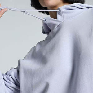 Sudadera con Capucha para Mujer, de Alta Calidad, a la Moda, Estilo Liso, 100% Algodón, Mangas Largas, Color Sólido - Product Image 4