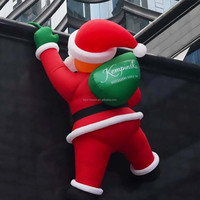 Grand arbre de Noël gonflable de décoration d'événement de Noël personnalisé Père Noël bonhomme de neige modèle facile à installer