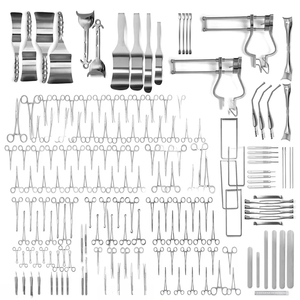 Ensemble d'instruments chirurgicaux pour laparotomie, 197 pièces, équipement de chirurgie abdominale, acier inoxydable, outils médicaux manuels réutilisables - Product Image 3