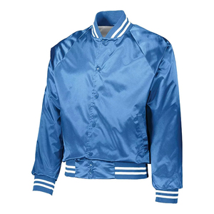 Blouson bomber personnalisé avec logo brodé sur le devant en satin |   Style universitaire unisexe OEM/ODM |   Haute qualité, respirant, respectueux de l'environnement - Product Image 5