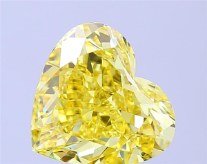 Diamant jaune taille cœur de 7 carats, rare, de couleur fantaisie, brillant, diamant brut pour un chef-d'œuvre de joaillerie de luxe sur mesure - Product Image 1