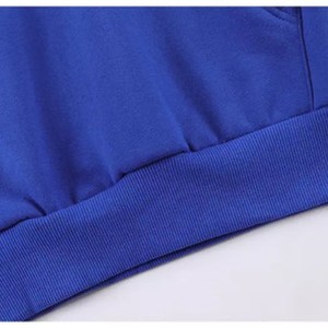 Sudadera con Capucha Azul Unisex con Diseño de Orejas de Gato, Corte Holgado, Estilo Casual para Otoño, Manga Larga, Bolsillo Frontal - Product Image 3