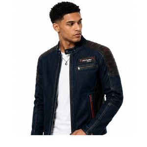 Premium Quality <b>Men</b> <b>Denim</b> <b>Jacket</b> Washed Finish Durable Fabric Modern Casual Look Perfect For Travel And Daily Activities - Product Image 6