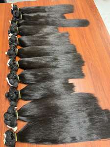 Grande commande de perruques en cheveux naturels lisses Remy, magnifiques extensions de cheveux humains bruts du Vietnam avec cuticules alignées - Product Image 4