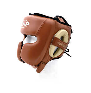 Casque de boxe classique avec protection des joues, pour entraînement et sparring, casque de sécurité pour arts martiaux, à lacets, modèle Guardian - Product Image 4