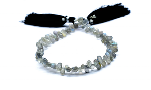 Natural Blue <b>Fire</b> Labradorite Faceted Drops Shape Beads 5*7mm 8 Inches Strand Wholesale Gemstone Jewellery - Product Image 2